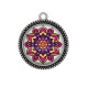 Pendentif Cabochon Argent - mandala