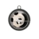 Pendentif Cabochon Argent - panda