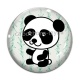 Cabochon Verre - panda