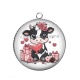Pendentif Cabochon Argent - vache