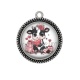 Pendentif Cabochon Argent - vache