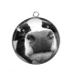 Pendentif Cabochon Argent - vache