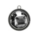 Pendentif Cabochon Argent - vache