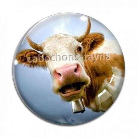 Cabochon Verre - vache