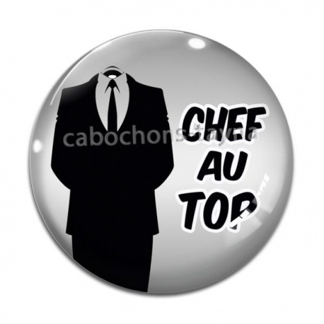 Cabochon Verre - chef au top