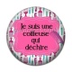 Cabochon Résine - je suis une coiffeuse qui déchire