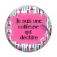 Cabochon Verre - je suis une coiffeuse qui déchire