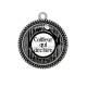 Pendentif Cabochon Argent - coiffeure qui déchire