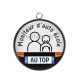 Pendentif Cabochon Argent - moniteur d'auto école au top