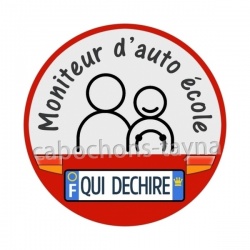 moniteur d'auto école qui déchire