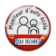 Cabochon Verre - moniteur d'auto école qui déchire