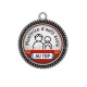 Pendentif Cabochon Argent - monitrice d'auto école au top