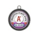 Pendentif Cabochon Argent - monitrice d'auto école qui déchire