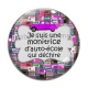 Cabochon Verre - je suis une monitrice d'auto école qui déchire