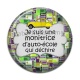 Cabochon Résine - je suis une monitrice d'auto école qui déchire