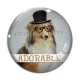 Cabochon Verre - chien