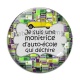 Cabochon Verre - je suis une monitrice d'auto école qui déchire