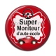 Cabochon Résine - super moniteur d'auto école