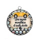 Pendentif Cabochon Argent - une super monitrice d'auto école