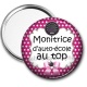 Miroir de poche - monitrice auto école au top