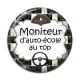 Cabochon Résine - moniteur d'auto école au top
