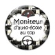 Cabochon Verre - moniteur d'auto école au top
