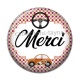 Cabochon Résine - merci
