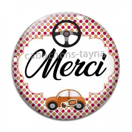 Cabochon Verre - merci