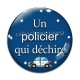 Cabochon Verre - un policier qui déchire