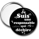 Miroir de poche - je suis une responsable qui déchire