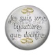 Cabochon Résine - je suis une bijoutière qui déchire