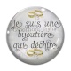 Cabochon Verre - je suis une bijoutière qui déchire