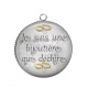 Pendentif Cabochon Argent - je suis une bijoutière qui déchire