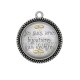 Pendentif Cabochon Argent - je suis une bijoutière qui déchire