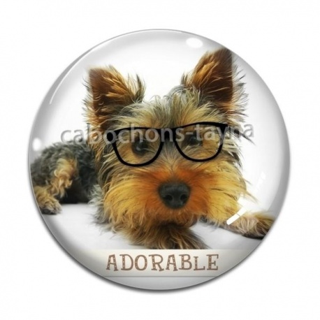 Cabochon Verre - chien