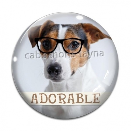 Cabochon Verre - chien