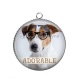 Pendentif Cabochon Argent - chien