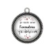 Pendentif Cabochon Argent - je suis une formatrice qui déchire