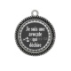 Pendentif Cabochon Argent - je suis une avocate qui déchire