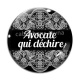 Cabochon Verre -  avocate qui déchire