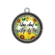 Pendentif Cabochon Argent - une chef au top du top