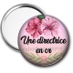 Miroir de poche - une directrice en or