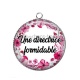 Pendentif Cabochon Argent - une directrice formidable