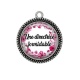 Pendentif Cabochon Argent - une directrice formidable