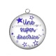 Pendentif Cabochon Argent - une super directrice