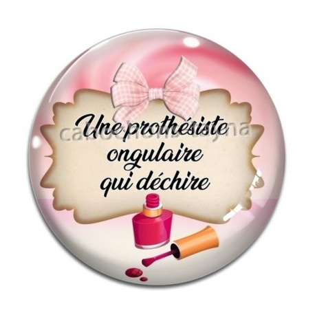 Cabochon Verre - une prothésiste ongulaire qui déchire