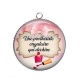 Pendentif Cabochon Argent - une prothésiste ongulaire qui déchire