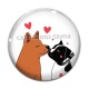 Cabochon Verre - chien