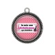 Pendentif Cabochon Argent - je suis une super esthéticienne