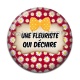 Cabochon Résine - une fleuriste qui déchire